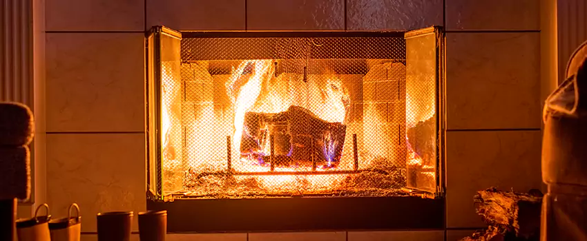 Mendota Hearth Landscape Fireplace Installation in Sycamore, Illinois