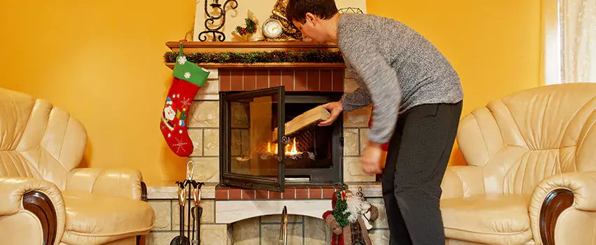 Rusted Metal Fireplace Restoration in Sycamore, Illinois
